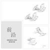 High End Electroplated Silver Euro Logo Metal Cufflinks Men's French Shirt