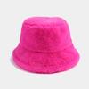 Fashion Solid Colour Fisherman Hat Autumn And Winter Outdoor Warm Plush Basin Hat