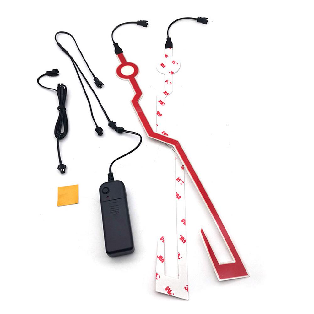 Мотоциклетный шлем Холодная световая полоса Шлемы Режим Ночное вождение Сигнал Мигающие огни полоса Бар