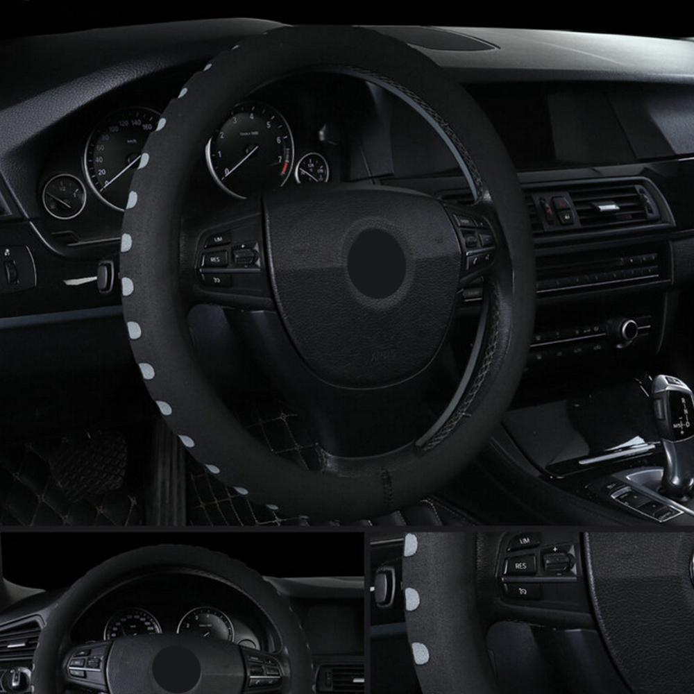 Чехлы на руль автомобиля EVA Punching Car Руль Чехол Диаметр 38 см Универсальный Нескользящий Подходит Для Большинства Автомобилей Car-styling