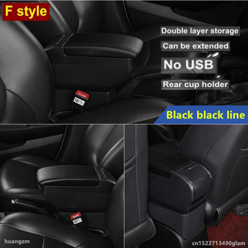 For Toyota Aygo BJ Armrest Box for Citroen C1 Peugeot 107 Armrest Box Store Box Cup Holder Dedicated Retrofit Car Accessories