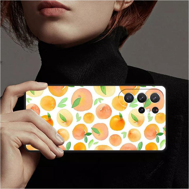 Pink Peaches Aesthetic Phone Case Cover Coque For Samsung Galaxy S24 Ultra 23 S22 Plus S21 FE S20 Note 10 Pro Note 20 lite