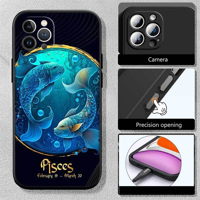 12 Constellation Card Case for Samsung M55 M35 M15 A02 A05S A05 A06 A15 A12 A13 A10 A16 A20 A22 A24 A25 A30 A31 A32 A33 A35 A42 A50