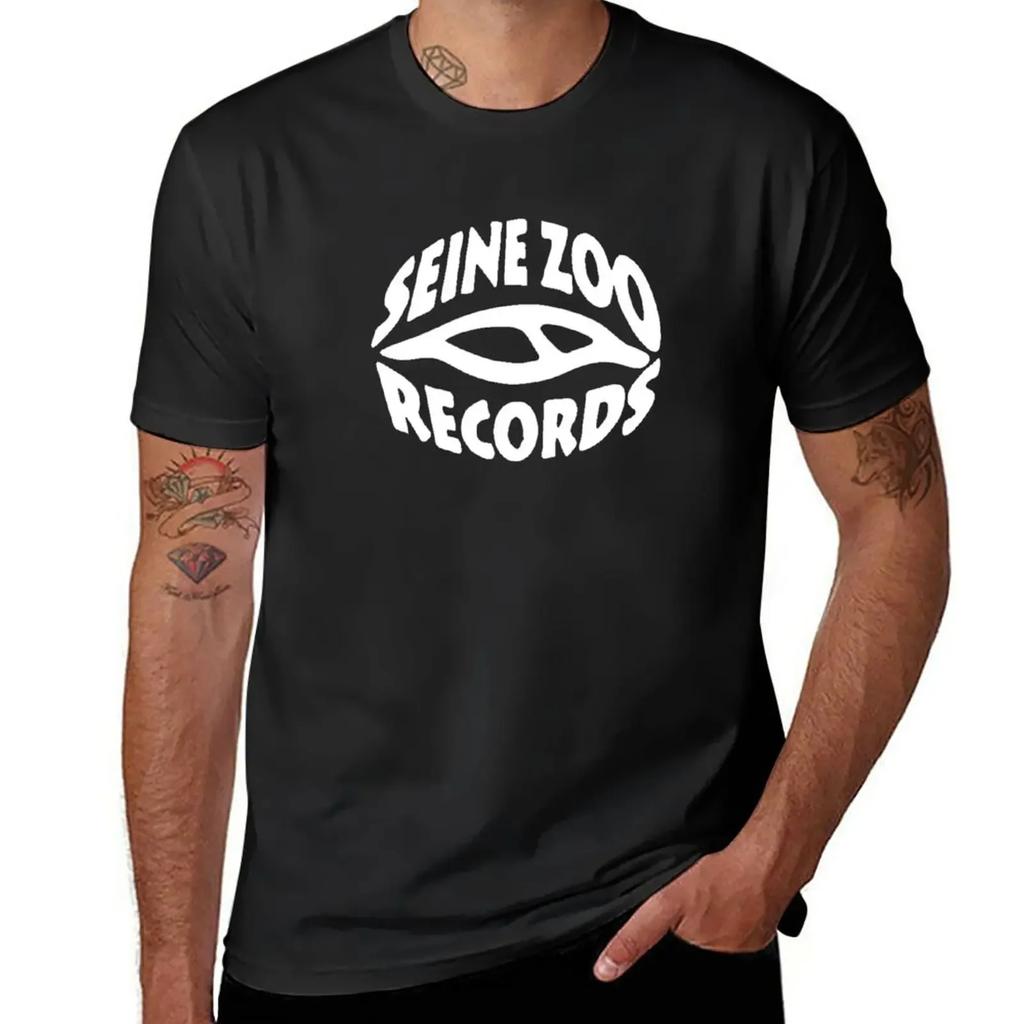 Seine Zoo Records T-Shirt Short sleeve tee funnys big and tall t shirts for men