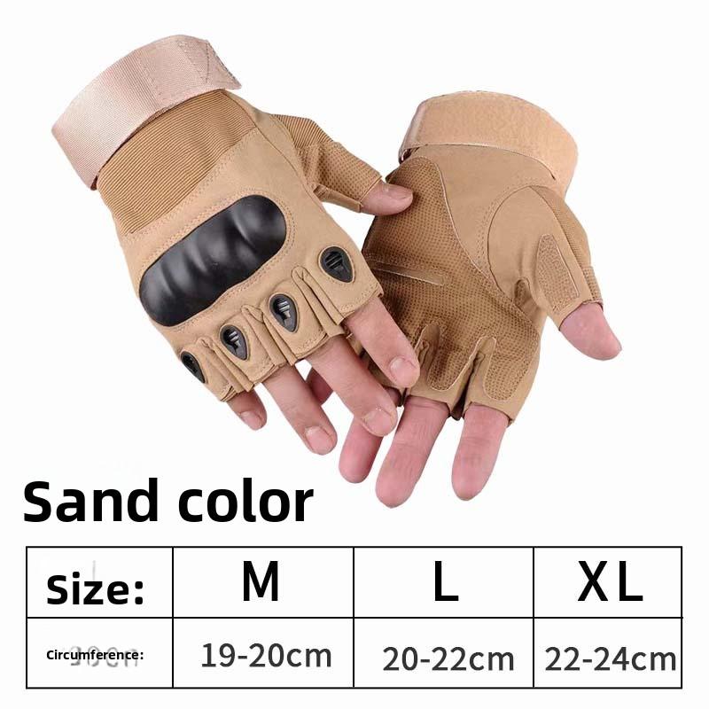 Motorcycle Gloves Men And Women Outdoor Half Finger Protective Sports Training Outdoor Cycling Winter Gloves