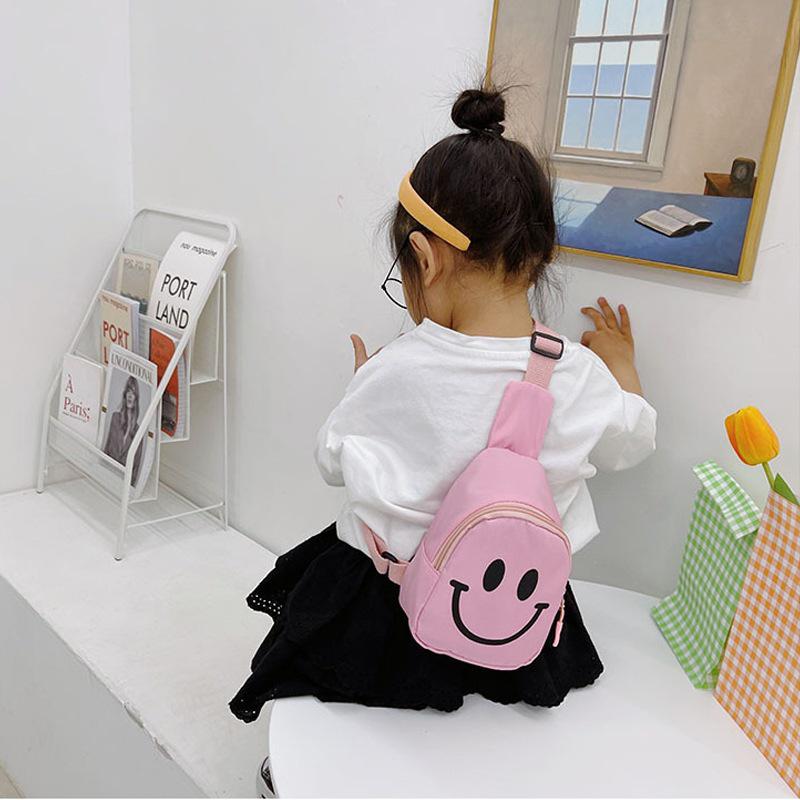 Рюкзак-кроссбоди «Смайлик» 2024 – Большая вместимость для детей, девочек и малышей