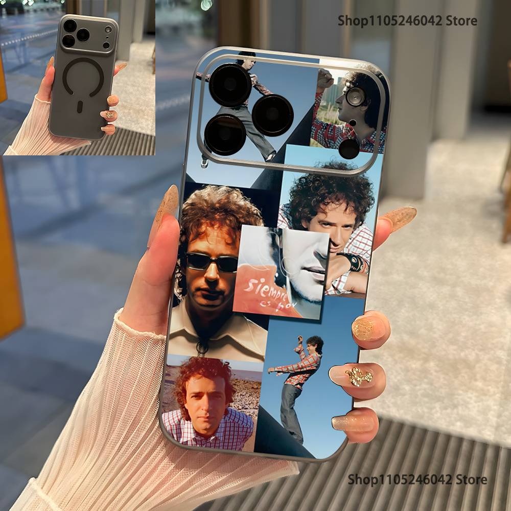 Певец G-Густаво Cerati Для iPhone 17,16,15,14,13,12,11,Pro,Max,Plus Прозрачный серый Чехол для телефона Магнитная Беспроводная зарядка