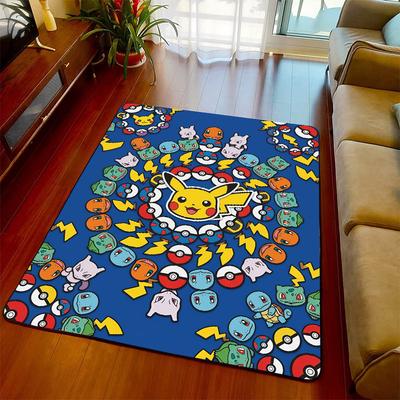 Ковер для пола Pokemon в аниме-стиле, мягкая поверхность, противоскользящий, для спальни, гостиной, интерьера -QJY