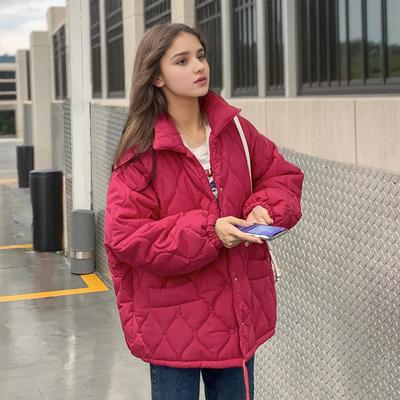 Новые женские зимние пуховые хлопковые короткие парки с лацканами, повседневные плотные теплые пальто, женская зимняя верхняя одежда, свободная куртка