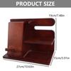 Wood Docking Station Farmhouse Nightstand Organizer Phone Wallet Jewelry Watch Stand Key Holder Bedside Birthday Gift