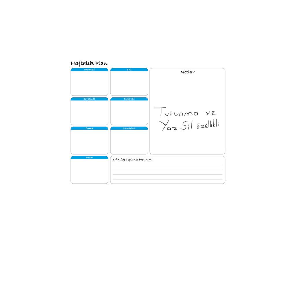 Ежемесячный планировщик - Еженедельный календарь-планировщик - набор из 4 ручек, доска для письма, умная бумажная доска