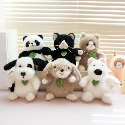 Милый милый маленький зверёк панда кролик кукла плюшевая игрушка кошка щенок собака кукла детская кукла кукла