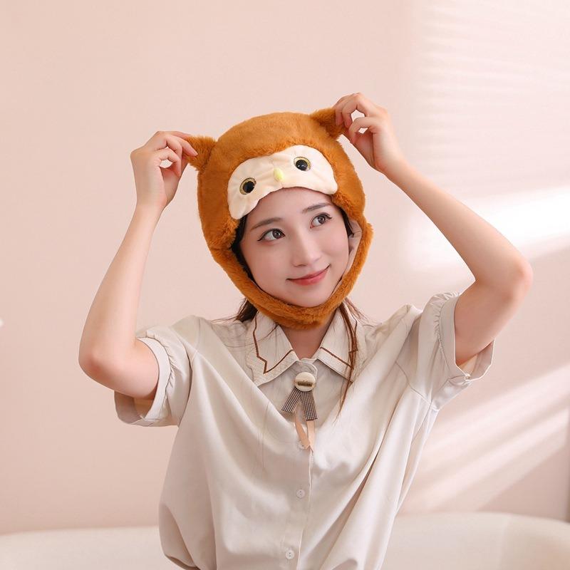 Хэллоуин шляпа с капюшоном сова, плюшевый капюшон, реквизит для фото, мультяшный капюшон, реквизит для выступлений