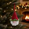 Festive Winter Room Ornaments Hand Crochet Christmas Gnome Ornaments, Knitted Faceless Hanging Decorations, Reusable Holiday Door Handles Yarn