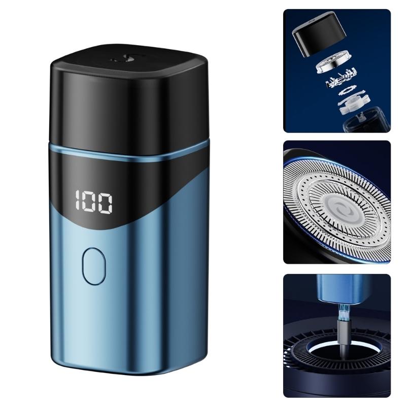 Travel Friendly Rechargeable Electric Shaver Waterproof Electric Shaver ABS Texture Suitable for Men Wet and Dry Use