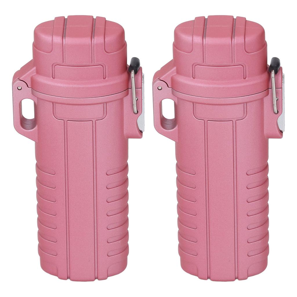 2 Pcs Water Proof Storage Tube Airtight Cover Rubber Sealing Plastic Tube Storage Box for Outdoor Camping Travel
