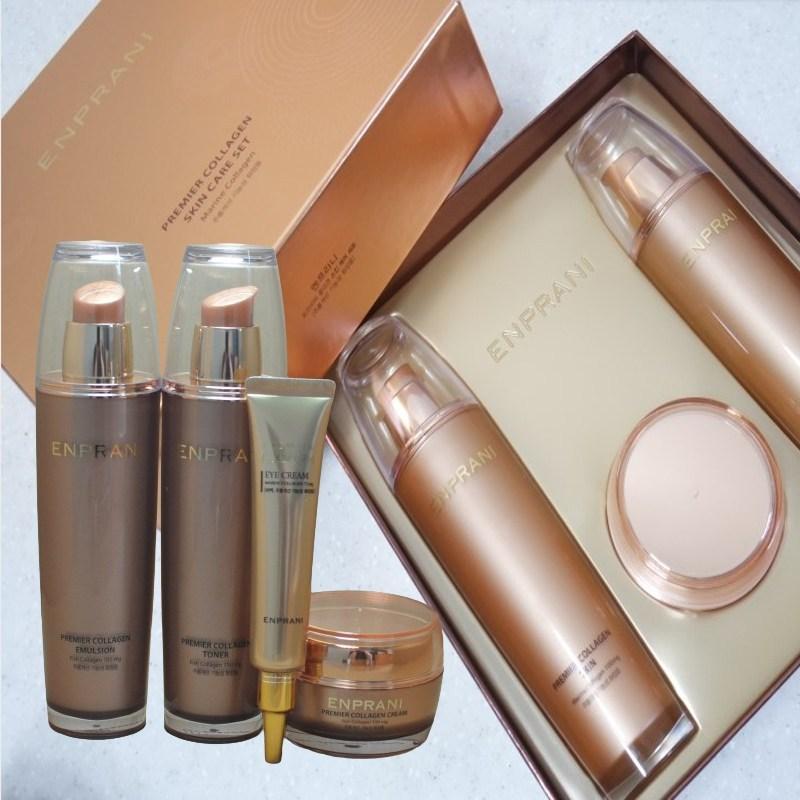 Набор из 3 средств Enprani Premier Collagen для ухода за кожей + Крем для глаз, 1 набор