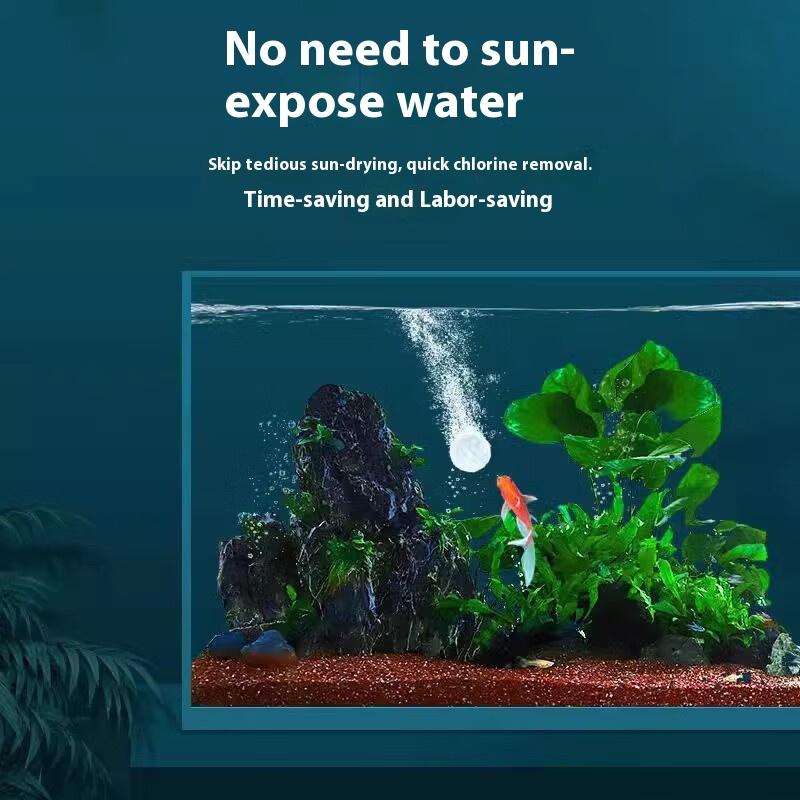 Tap Water Dechlorinator & Purifier Tablets - Aquarium Water Conditioner, Eliminates Chlorine, Purifies Water,Stabilizes Water Quality for Fish Tanks