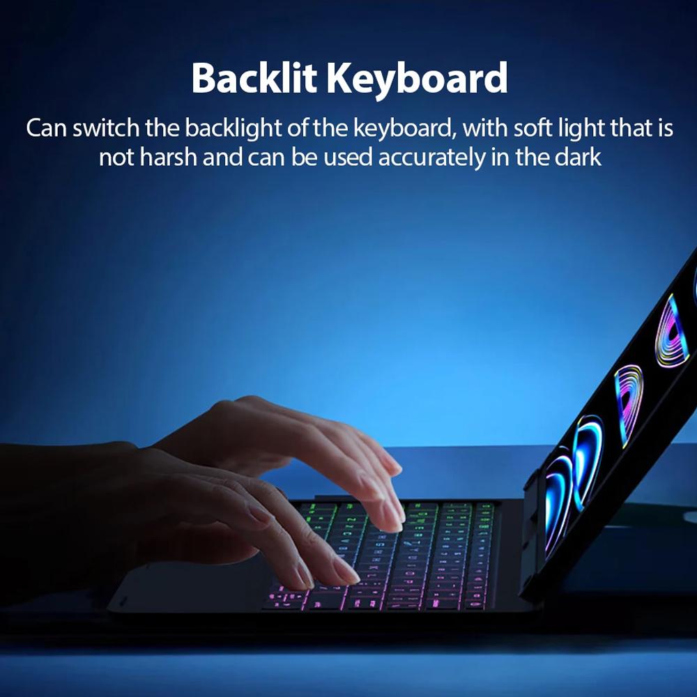 Чехол-клавиатура Magic Keyboard для iPad Air 11 13 M2, для iPad Pro 11 12.9 Air 4 5 10.9 iPad 10.2 7/8/9-го 10-го поколения Funda Cover Keyboard