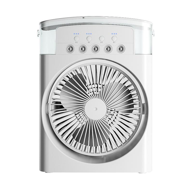 3-скоростной вентилятор кондиционера USB электрический вентилятор светодиодный ночник с регулируемым углом вентилятор водяного тумана 3 в 1 увлажнитель воздуха для дома