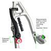 V Brake Post Extension Mounts Universal V Brake Extension block Brake Extension Seats set for Bike Wheel Size Upgrades