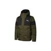 Пуховик с капюшоном и цветным принтом с логотипом Мужская верхняя одежда Темно-оливковый 848762-50