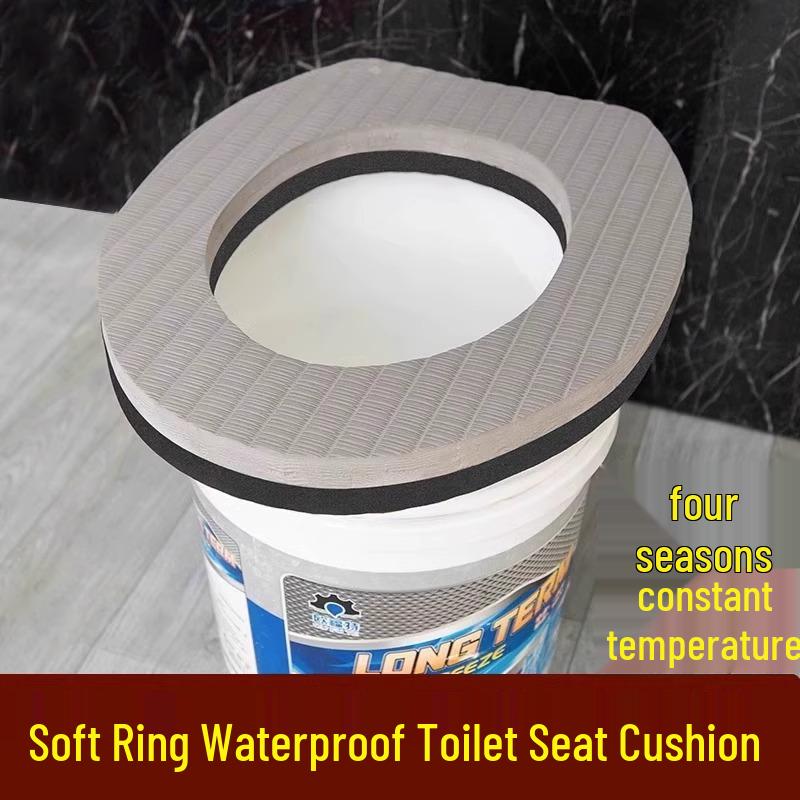 Универсальная мягкая водонепроницаемая подушка для сиденья унитаза для пожилых - Простой пенопластовый чехол для ведерных и сухих туалетов.