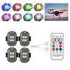 RGB Светодиодные стробоскопы для автомобиля Мотоциклетные светодиодные мигающие габаритные огни Беспроводной свет Авиационные предупреждающие огни Аксессуары