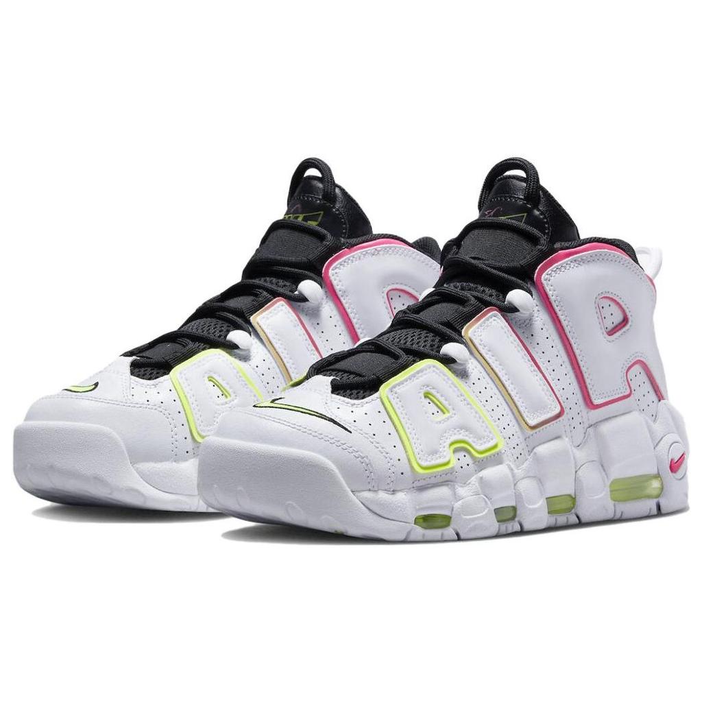 Nike Air More Uptempo Electric Women Sneakers White Volt Hyper-Pink FD0865-100
