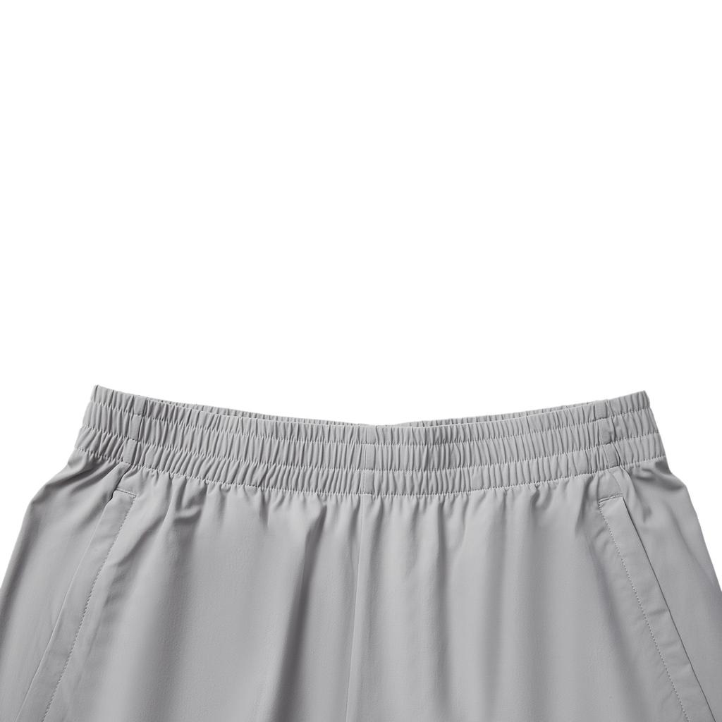Li Ning Fitness Series Casual Simple Solid Color Elastic Sports Shorts Men Shorts Geological-Gray AKYV033-2
