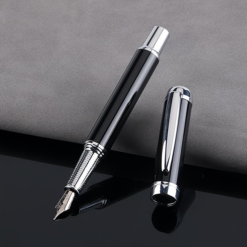 1 Pc Classic Minimalist Style Metal Fountain Pen, Business Office Signature Pen, Office Culture Gift