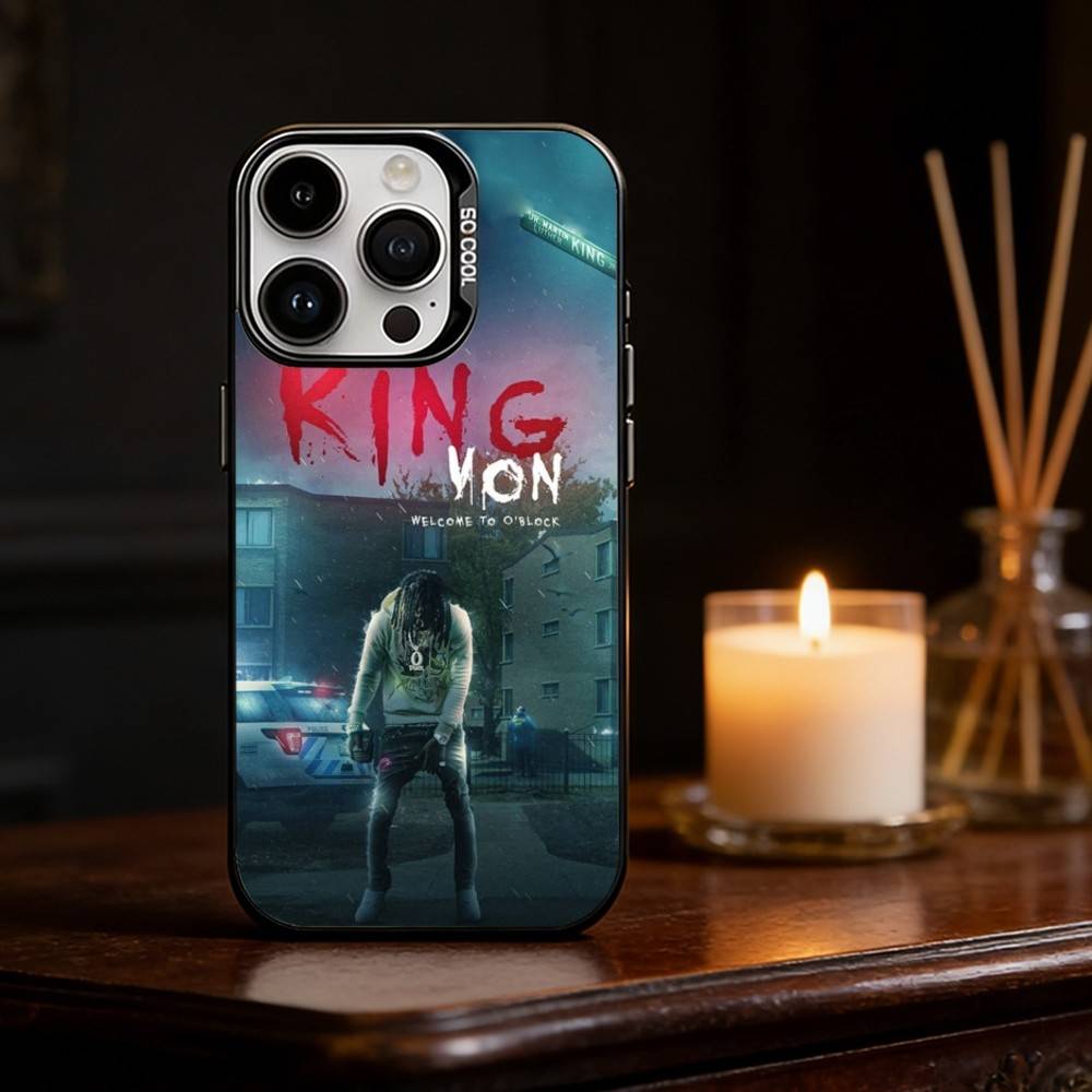 Чехол для телефона рэпера K-King Von Цвет Серебряный Корпус Для IPhone 17 16 15 14 13 12 11 Pro Max Plus
