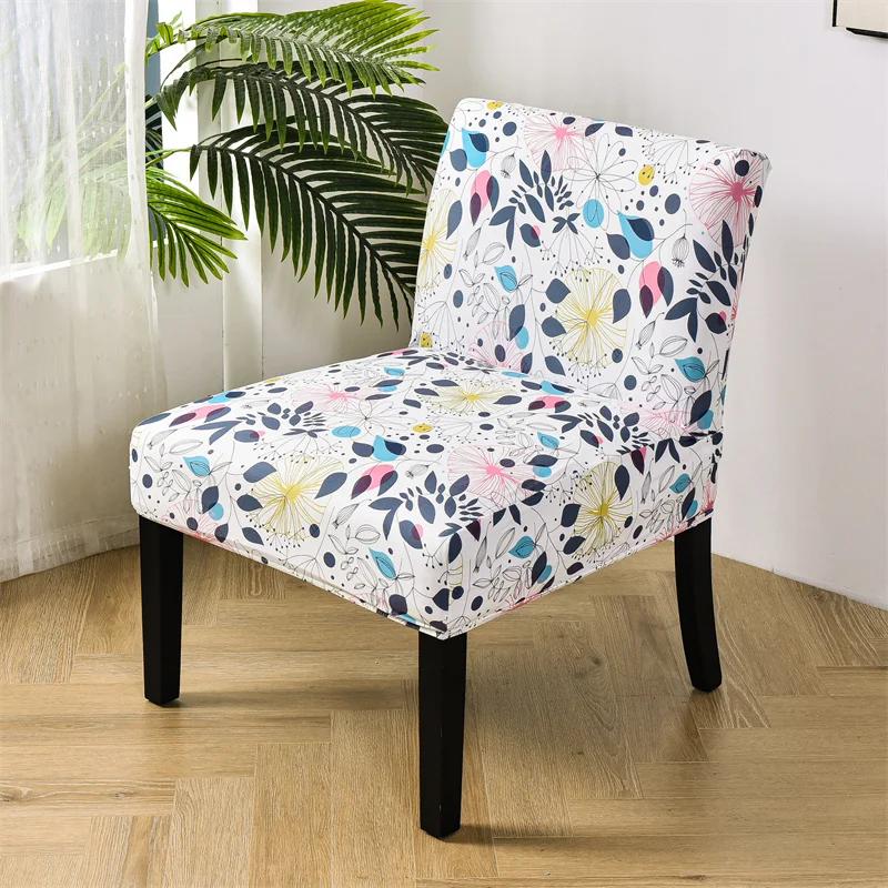 Чехол на кресло без подлокотников в стиле бохо Чехлы на стулья Чехлы на сиденья стульев в стиле скандинавской растяжки Эластичные защитные чехлы для диванов