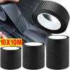 3D Carbon Fiber Sticker Car Door Sill Side Anti-stepping Bumper Mirror Anti Scratch Protection Tape Decor Protector Stickers