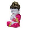 Полирезиновая статуэтка Будды, декоративная фигурка, маленький монах-будда, розовая