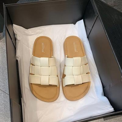 Интернет-знаменитость мягкая подошва крутые тапочки женские 2025 лето новый сказочный ветер с юбкой плоская подошва пляжные один слово