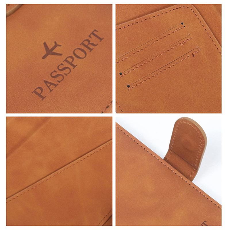 Обложка для паспорта для женщин и мужчин с Rfid-защитой, деловая карта, обложка для паспорта, чехол для паспорта из искусственной кожи, дорожные аксессуары