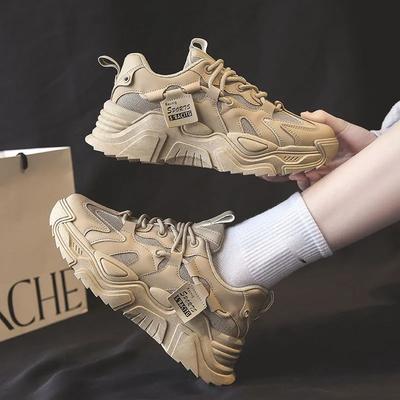 Женские туфли на платформе, осенние кожаные, новые универсальные, черные, повседневные, однотонные, на шнуровке, вулканизированные туфли Tenis Feminino