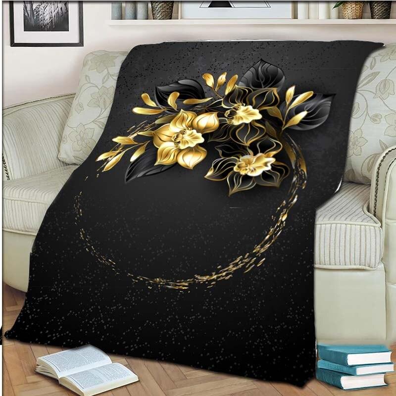 Одеяло с розой, флисовое теплое, уютное, мягкое одеяло для дивана-кровати, цветное антистатическое одеяло для машинной стирки, для кроватей