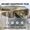 Универсальный мотоциклетный шлем прозрачная пленка-патч пленка против запотевания мотокросс пленка наклейка и 1 шт. нано-покрытие шлем дождь W8U0