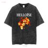 Vintage 90s HELLOISE band tee metal long or short sleeves vintage Washed Stretched Breathable Versatile Top For Everyday Wear