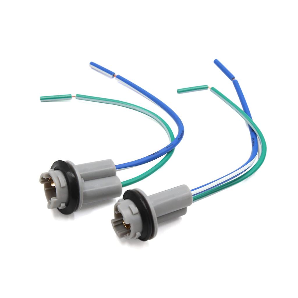 ACROPIX Автомобильный светодиодный свет Жгут проводов Разъем гнездо Универсальный T10 W5W Серый 2 шт.