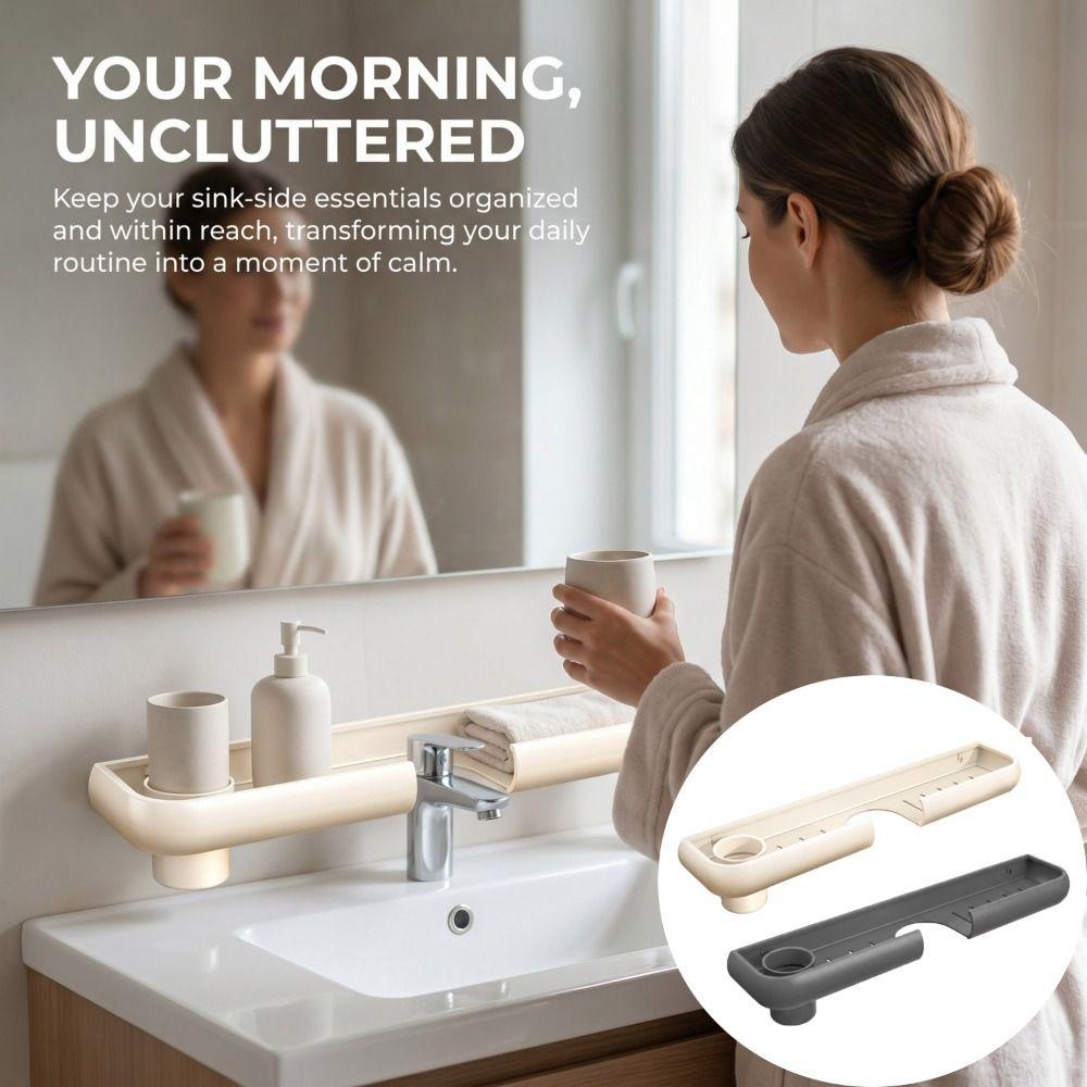 Mesh Bathroom Storage Rack Universal Kitchen Drainage Holder Counter Organizer Bathroom Toilet