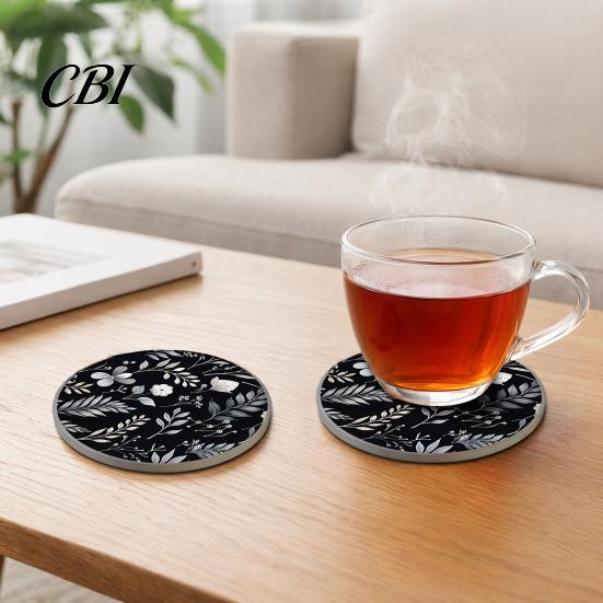 Reusable Car Coaster 2PCS Coasters, Non-Scratch Silicone Cup Holders, Wear-Resistant Thermal Pads, Protective Holder Liner Protect Against Burns