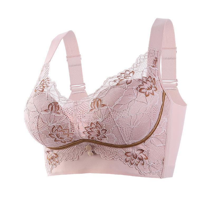 Регулируемые бюстгальтеры для нижнего белья без стального кольца, собранные для сбора боковой груди, антипровисающий бюстгальтер