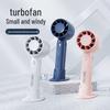 Бесплатная доставка: Скидка для нового пользователя - Ручной портативный перезаряжаемый бесшумный носимый турбинный вентилятор для настольного использования/улицы.