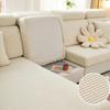 Жаккардовый чехол на сиденье дивана, однотонный эластичный чехол для подушки для дивана, флановый флис, однотонные чехлы для дивана, защита для дивана, мебели для гостиной