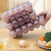 Пластиковый держатель для яиц, коробка для хранения яиц, органайзер для яиц для холодильника, портативный лоток с крышкой для холодильника, кемпинга, пеших прогулок, на открытом воздухе