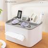 Tissue Paper Box with Storage Compartments Large Capacity