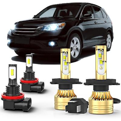 Подходит для Honda CR-V CRV 2007 2008 2009 2010 2011 2012 2013 2014 Светодиодный комбинированный свет, 9003/H4 Ближний/Дальний свет, H11 Противотуманные фары, 22000 лм, 50000 часов, 6000K